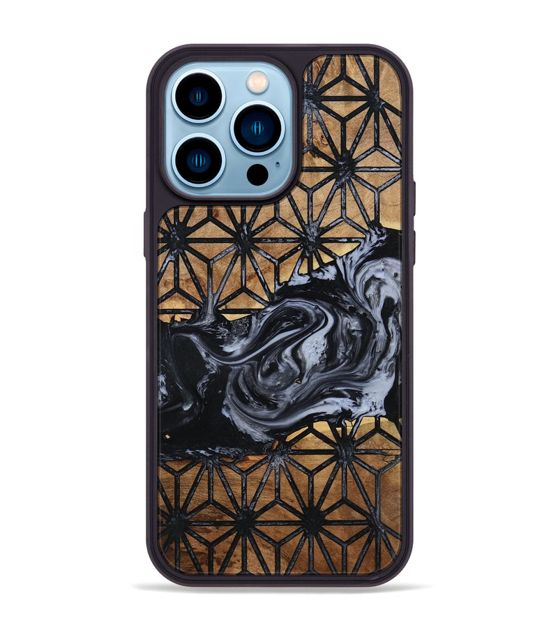 iPhone 14 Pro Max Wood Phone Case - Reed (Pattern, 795330)