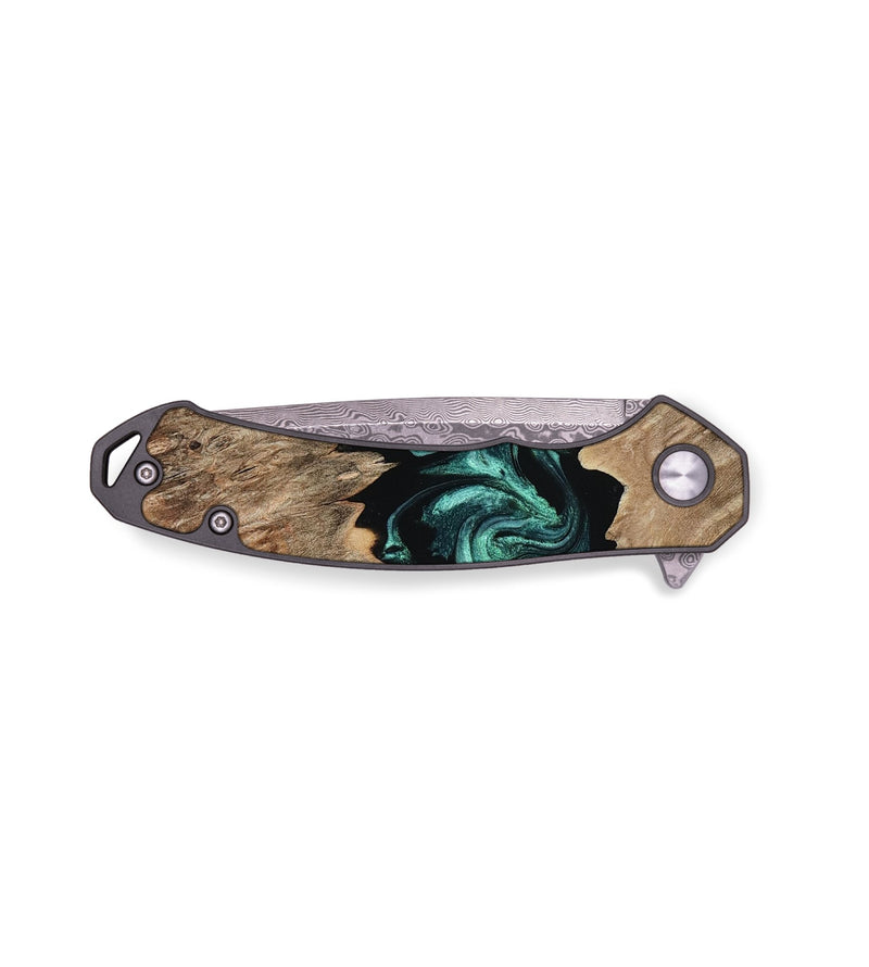 EDC Wood Pocket Knife - Cora (Green, 795358)
