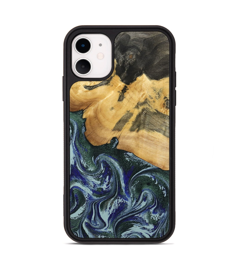 iPhone 11 Wood Phone Case - Leann (Green, 795360)