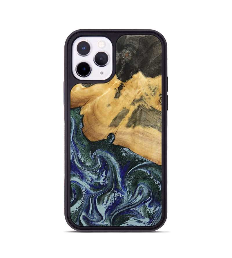 iPhone 11 Pro Wood Phone Case - Leann (Green, 795360)