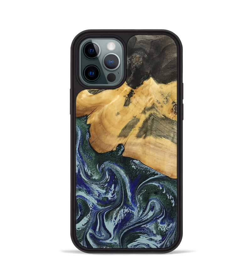 iPhone 12 Pro Wood Phone Case - Leann (Green, 795360)