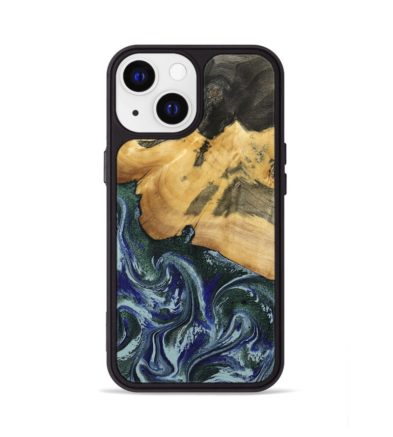 iPhone 13 Wood Phone Case - Leann (Green, 795360)