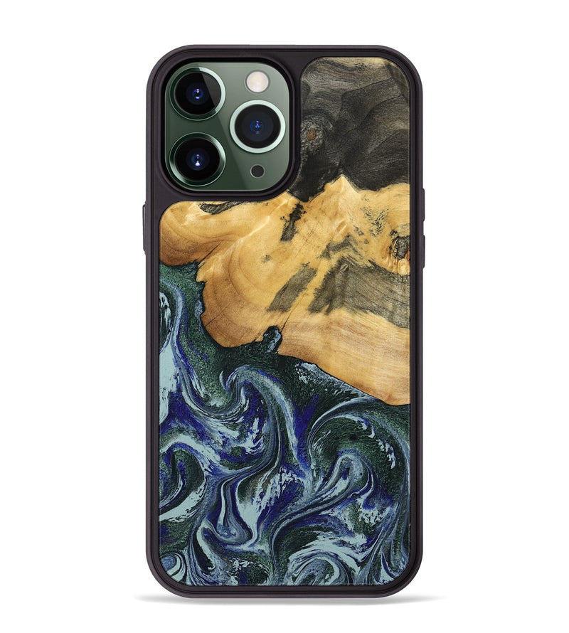 iPhone 13 Pro Max Wood Phone Case - Leann (Green, 795360)