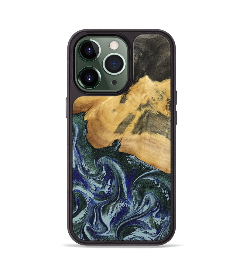 iPhone 13 Pro Wood Phone Case - Leann (Green, 795360)