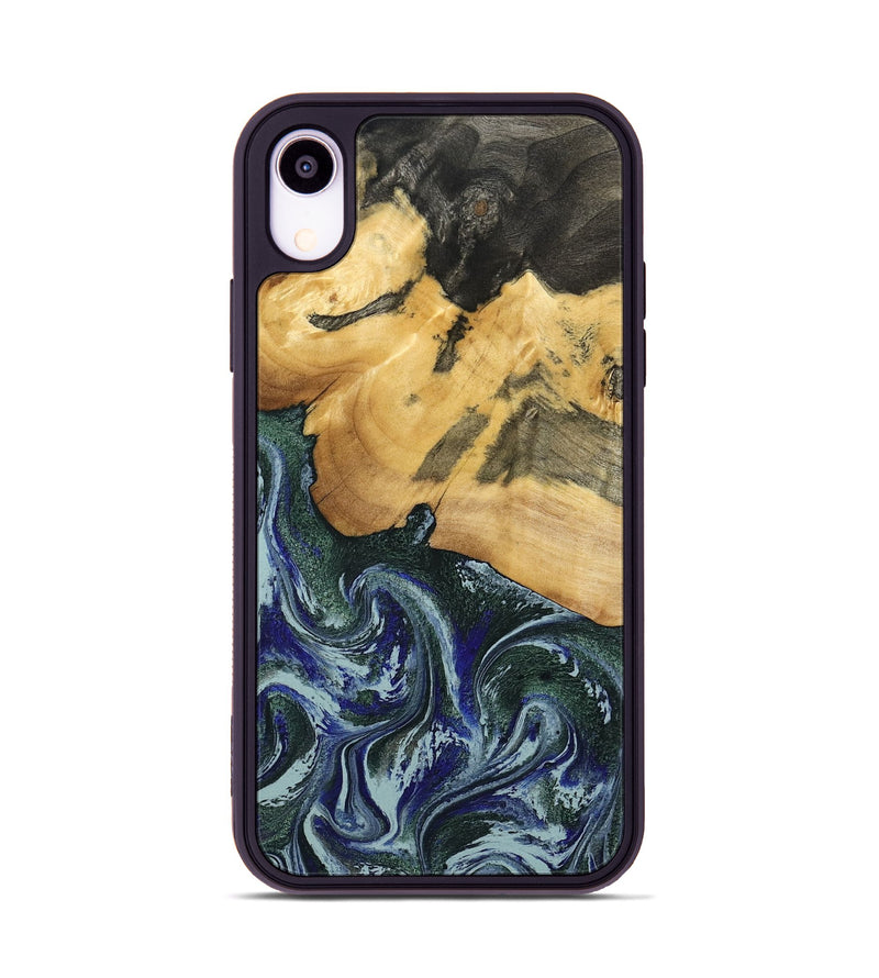 iPhone Xr Wood Phone Case - Leann (Green, 795360)