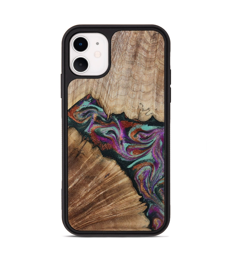 iPhone 11 Wood Phone Case - Lamar (Green, 795362)
