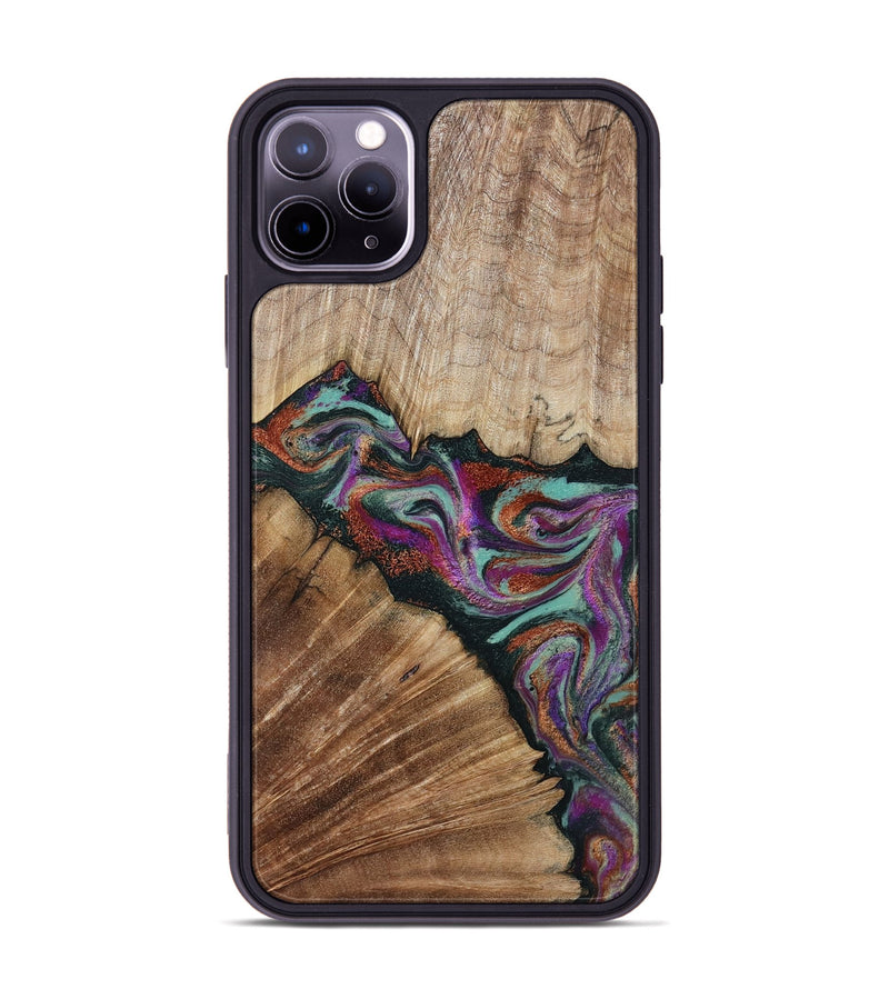 iPhone 11 Pro Max Wood Phone Case - Lamar (Green, 795362)