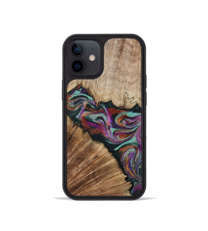 iPhone 12 mini Wood Phone Case - Lamar (Green, 795362)