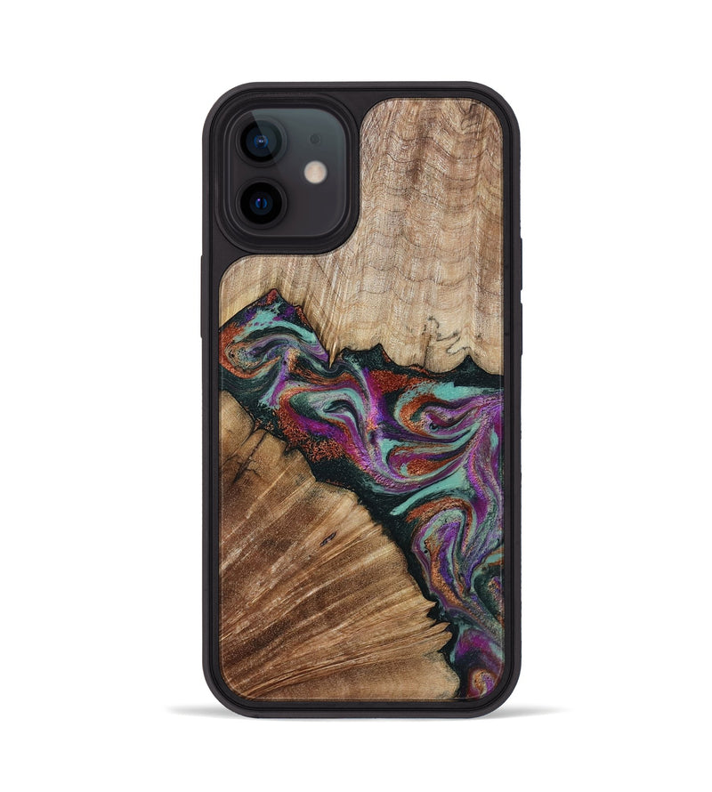 iPhone 12 Wood Phone Case - Lamar (Green, 795362)
