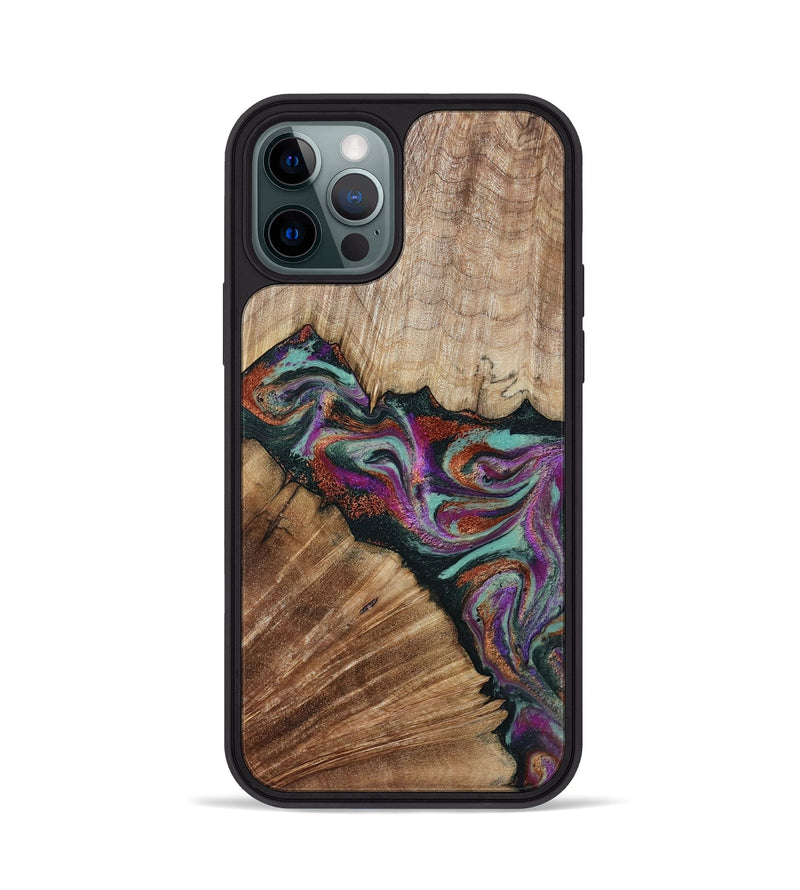 iPhone 12 Pro Wood Phone Case - Lamar (Green, 795362)