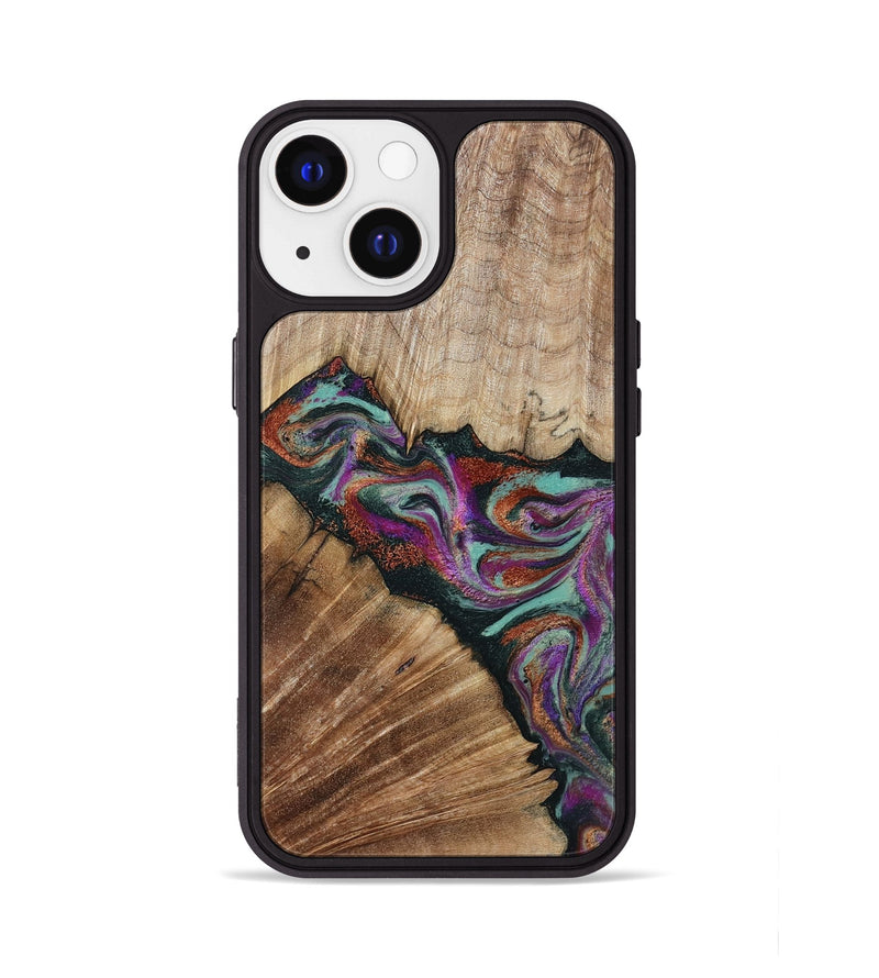 iPhone 13 Wood Phone Case - Lamar (Green, 795362)