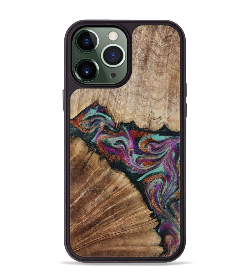 iPhone 13 Pro Max Wood Phone Case - Lamar (Green, 795362)
