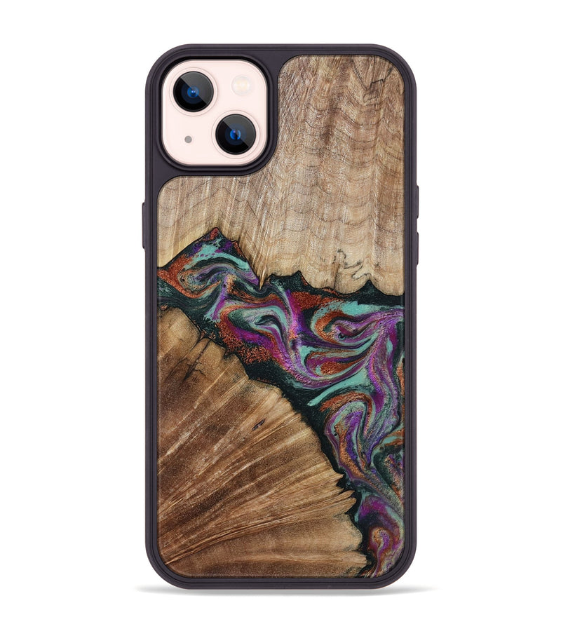 iPhone 14 Plus Wood Phone Case - Lamar (Green, 795362)