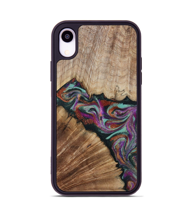 iPhone Xr Wood Phone Case - Lamar (Green, 795362)