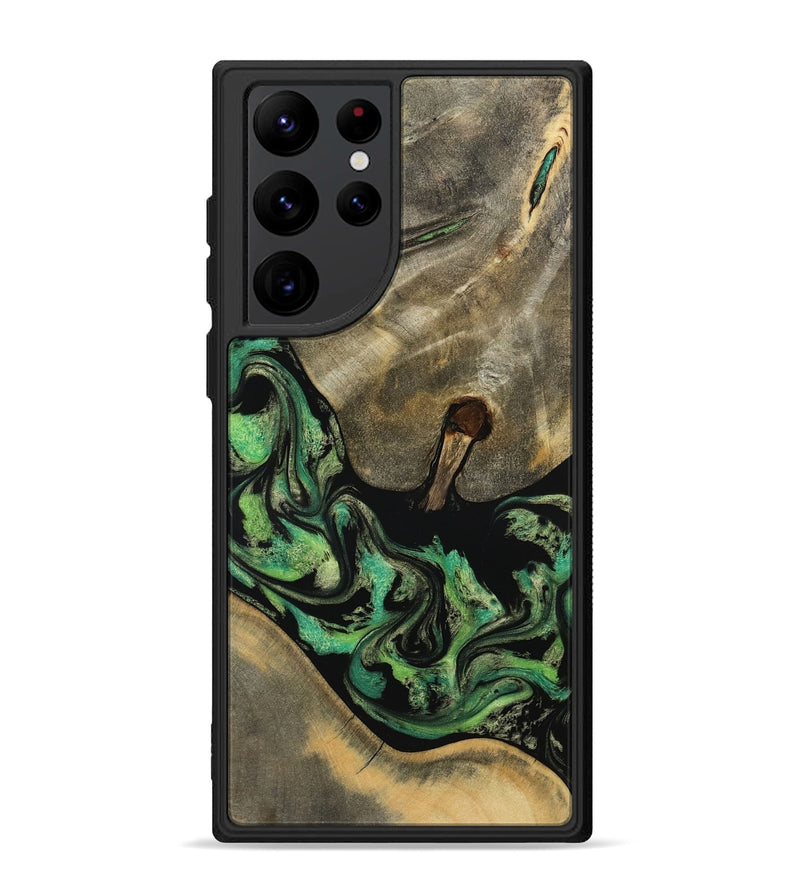 Galaxy S22 Ultra Wood Phone Case - Marjory (Green, 795374)
