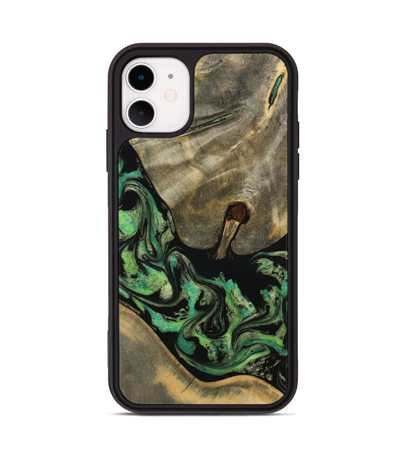 iPhone 11 Wood Phone Case - Marjory (Green, 795374)