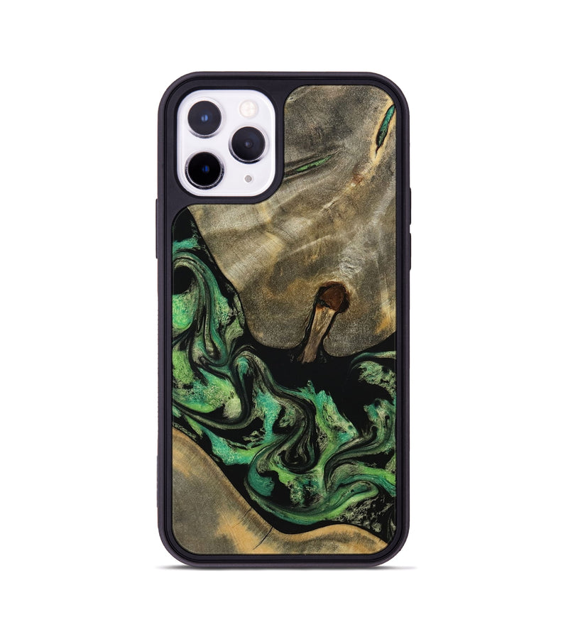 iPhone 11 Pro Wood Phone Case - Marjory (Green, 795374)