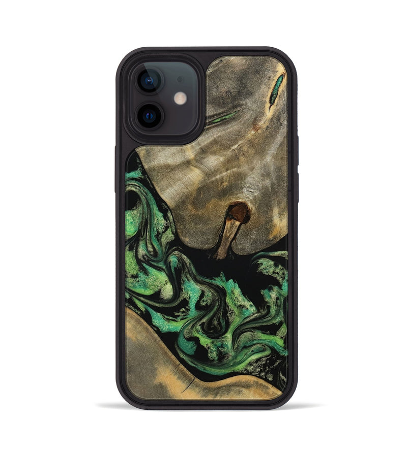 iPhone 12 Wood Phone Case - Marjory (Green, 795374)