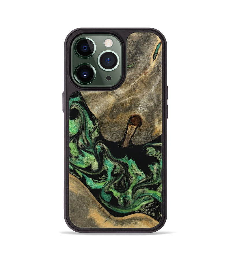 iPhone 13 Pro Wood Phone Case - Marjory (Green, 795374)
