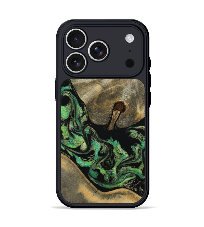 iPhone 17 Pro Wood Phone Case - Marjory (Green, 795374)