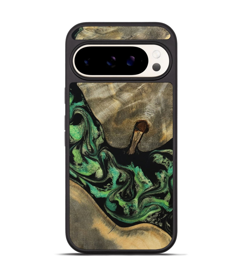 Pixel 9 Pro Wood Phone Case - Marjory (Green, 795374)