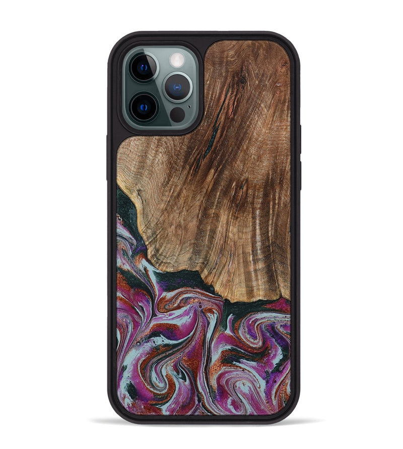 iPhone 12 Pro Max Wood Phone Case - Ulysses (Green, 795380)