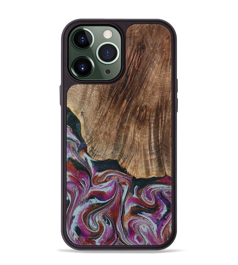 iPhone 13 Pro Max Wood Phone Case - Ulysses (Green, 795380)