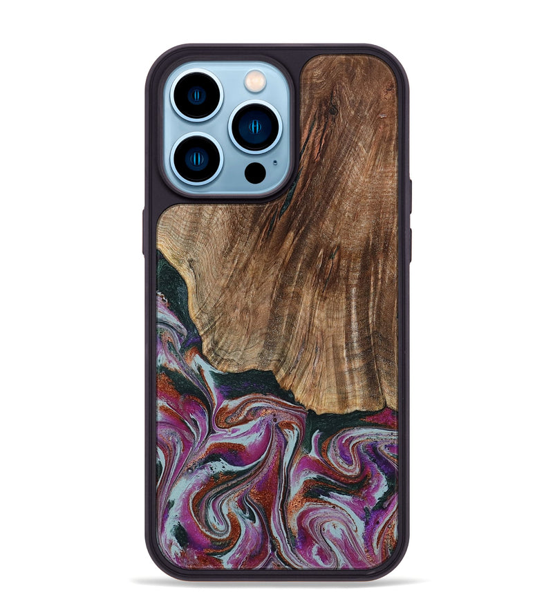 iPhone 14 Pro Max Wood Phone Case - Ulysses (Green, 795380)