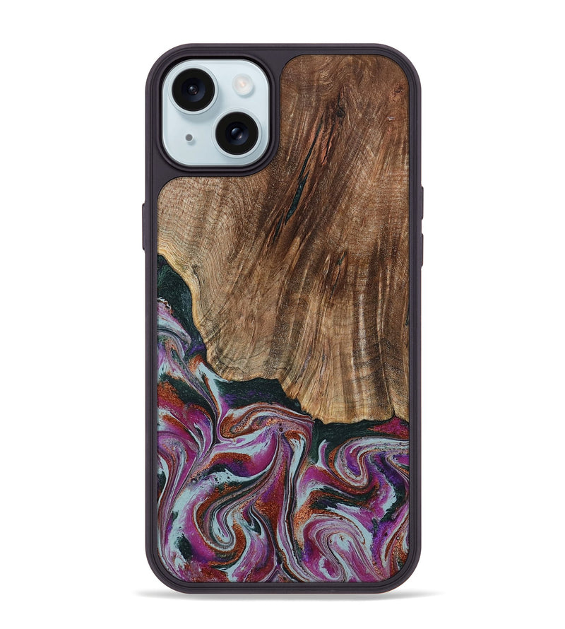 iPhone 15 Plus Wood Phone Case - Ulysses (Green, 795380)