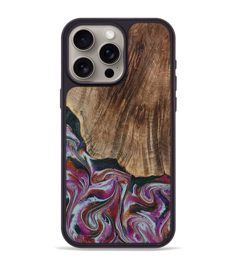 iPhone 15 Pro Max Wood Phone Case - Ulysses (Green, 795380)