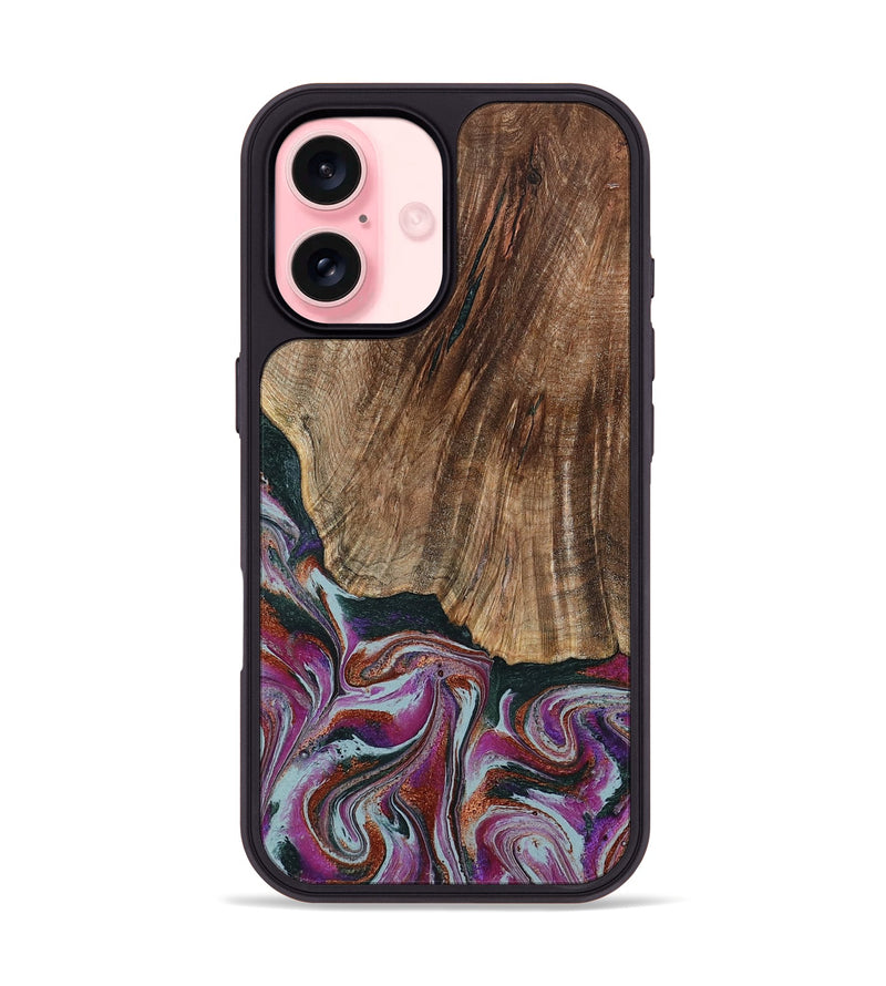 iPhone 16 Wood Phone Case - Ulysses (Green, 795380)