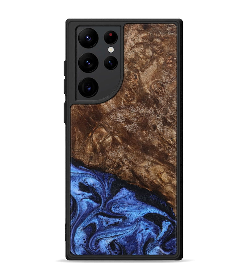 Galaxy S22 Ultra Wood Phone Case - Shani (Blue, 795388)