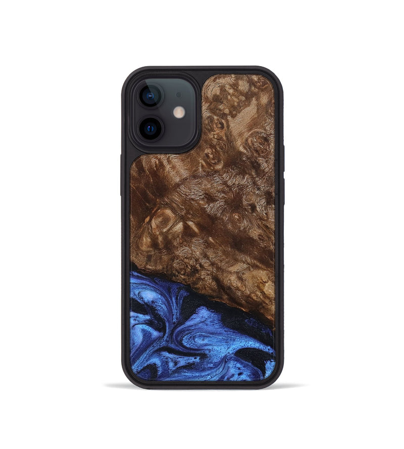 iPhone 12 mini Wood Phone Case - Shani (Blue, 795388)