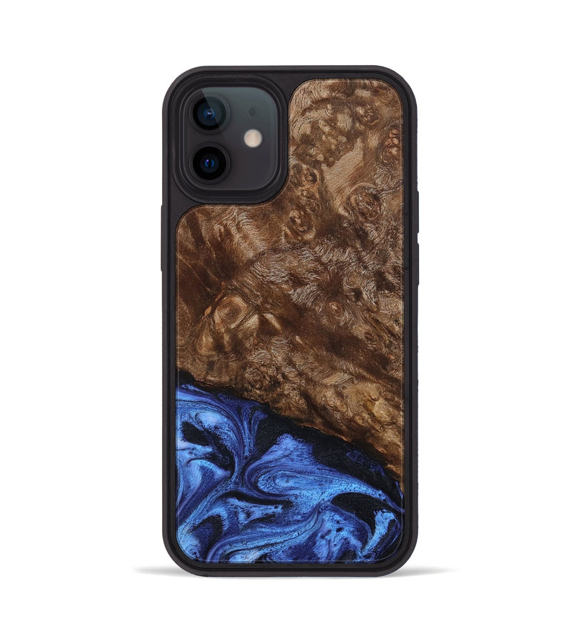 iPhone 12 Wood Phone Case - Shani (Blue, 795388)