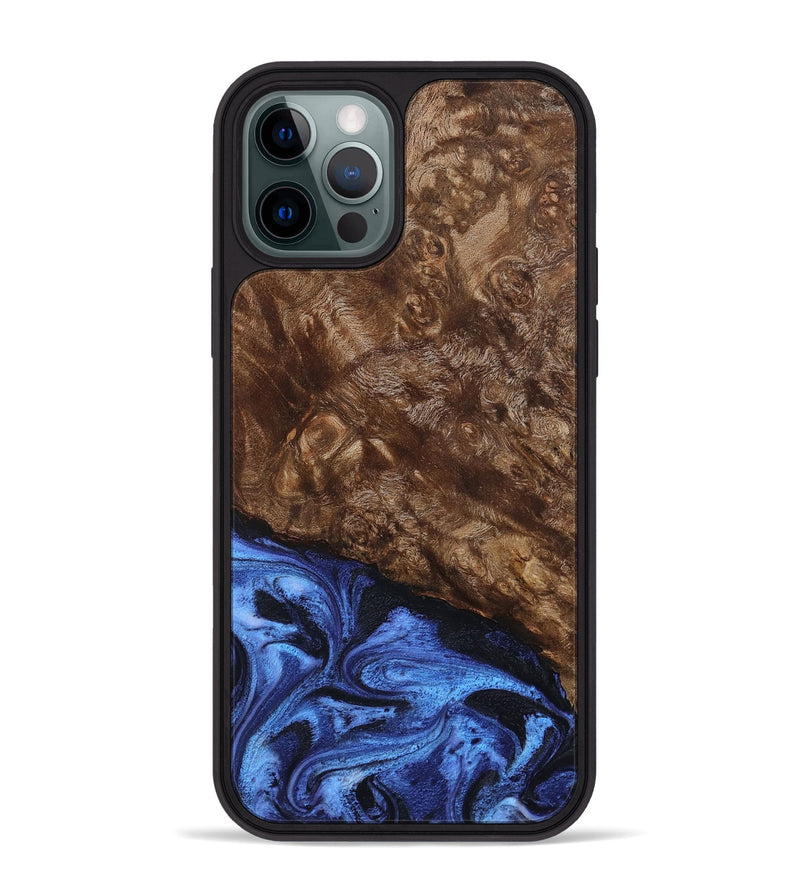 iPhone 12 Pro Max Wood Phone Case - Shani (Blue, 795388)