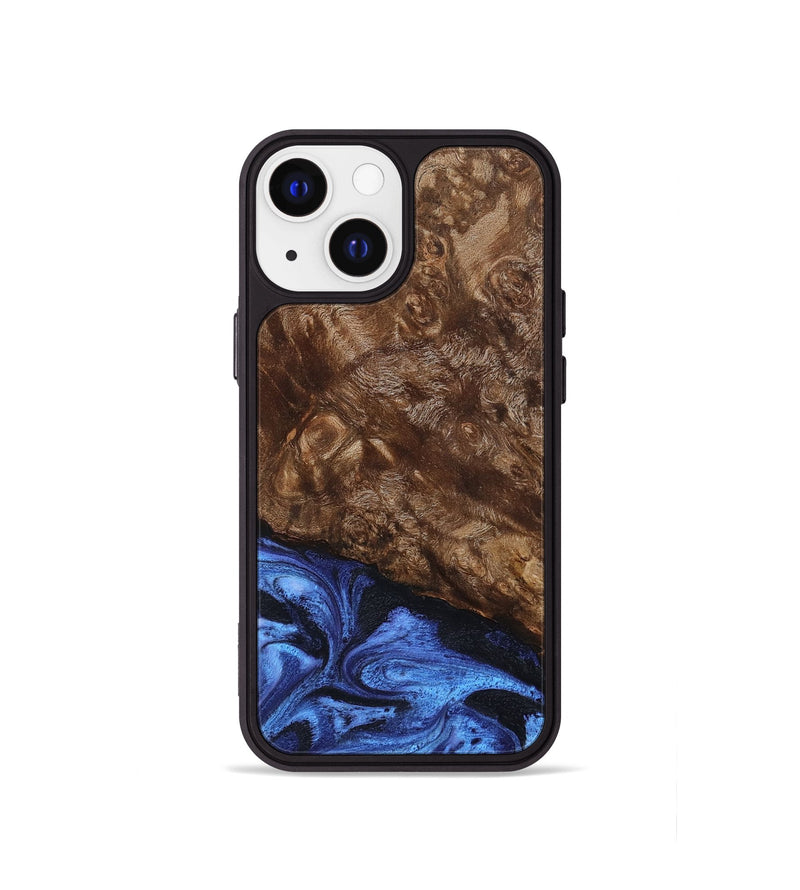 iPhone 13 mini Wood Phone Case - Shani (Blue, 795388)