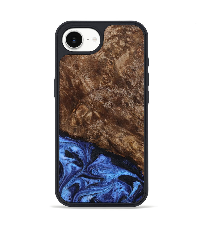 iPhone 16e Wood Phone Case - Shani (Blue, 795388)