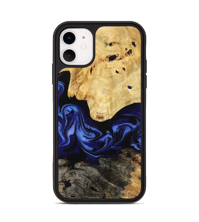 iPhone 11 Wood Phone Case - Sevyn (Blue, 795391)