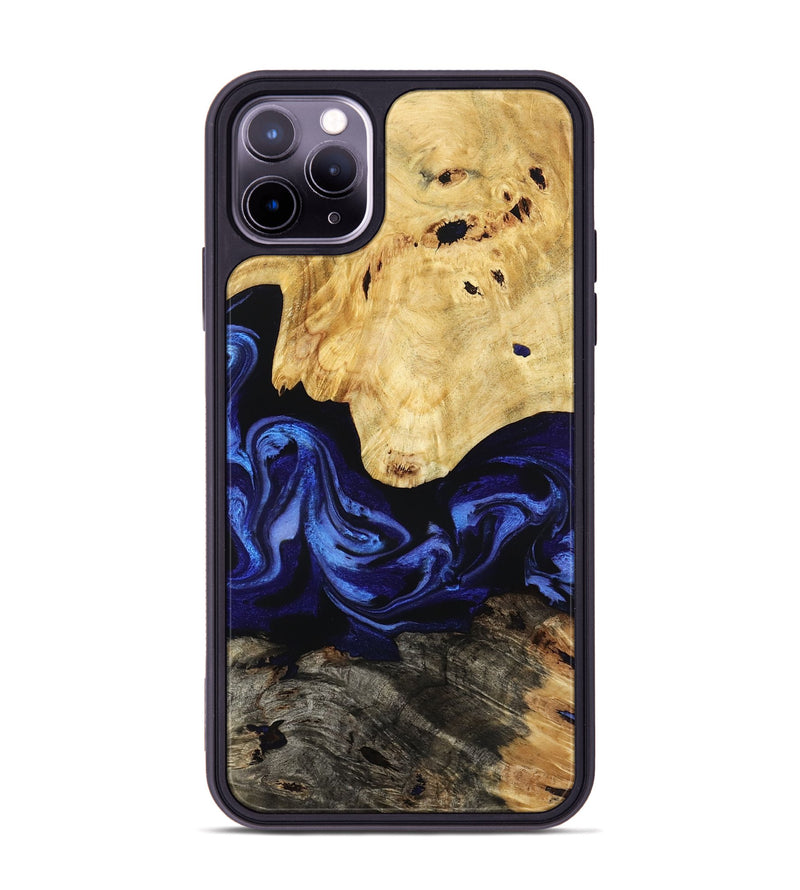 iPhone 11 Pro Max Wood Phone Case - Sevyn (Blue, 795391)