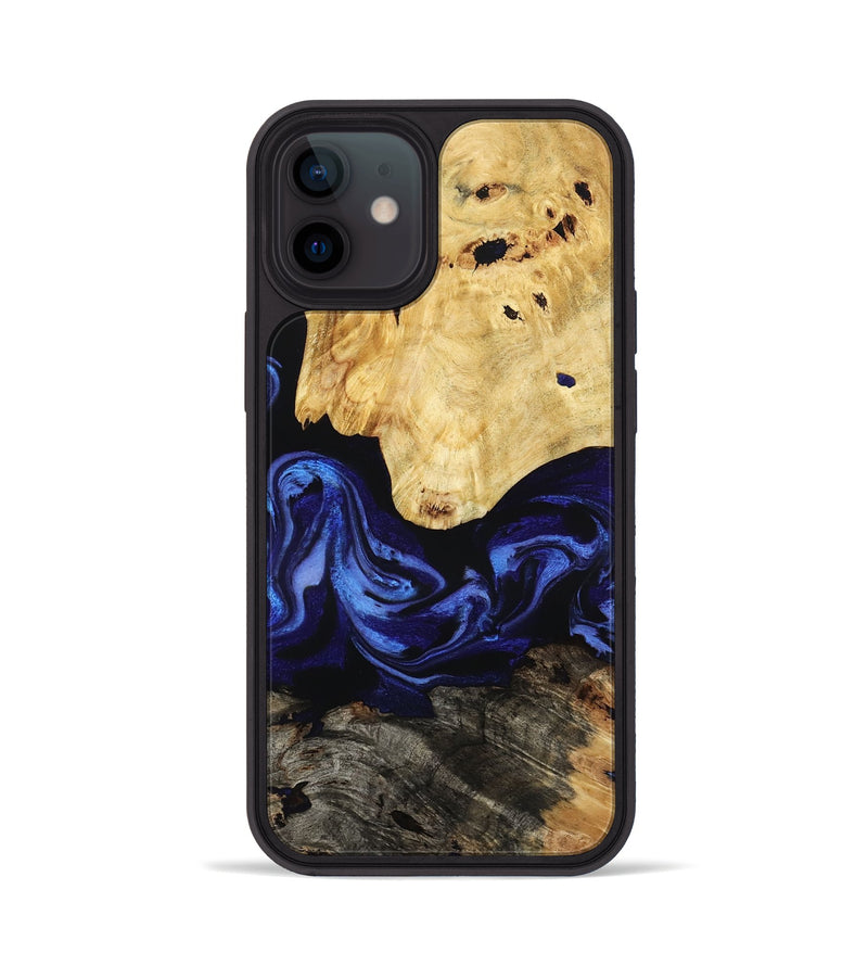 iPhone 12 Wood Phone Case - Sevyn (Blue, 795391)