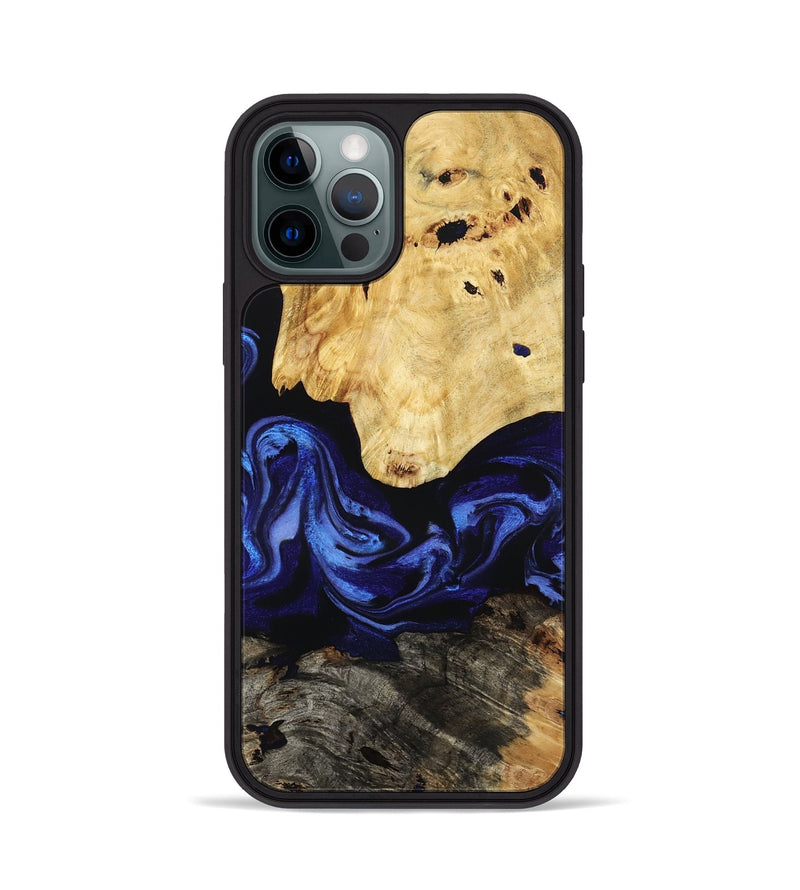 iPhone 12 Pro Wood Phone Case - Sevyn (Blue, 795391)