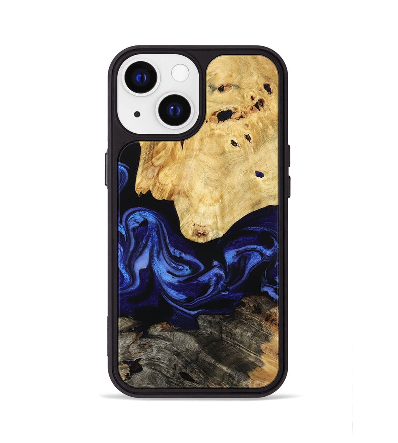 iPhone 13 Wood Phone Case - Sevyn (Blue, 795391)