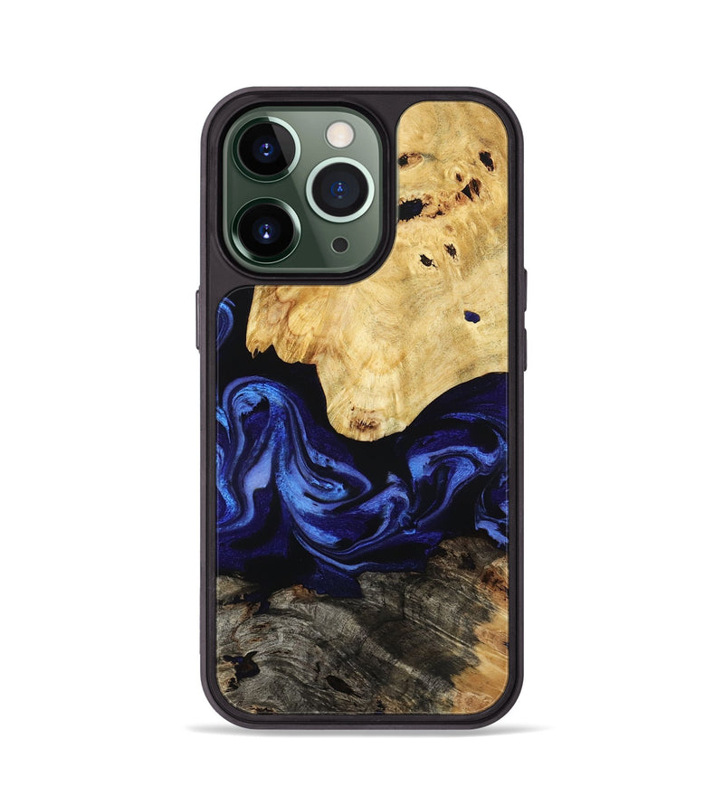 iPhone 13 Pro Wood Phone Case - Sevyn (Blue, 795391)