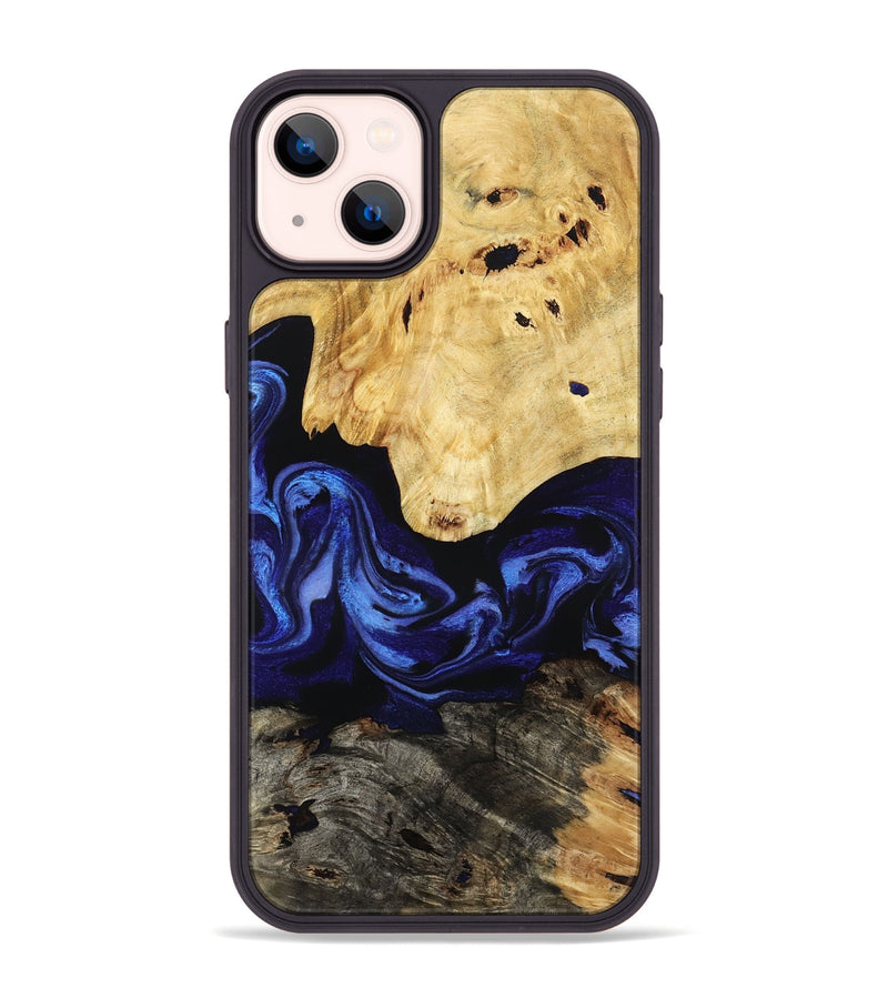 iPhone 14 Plus Wood Phone Case - Sevyn (Blue, 795391)