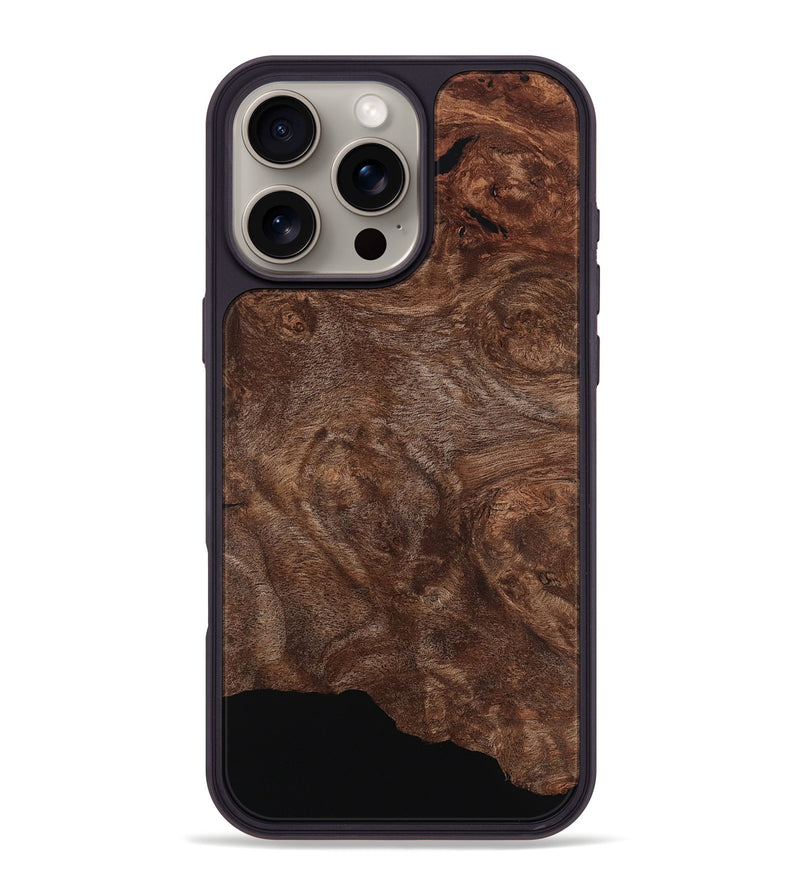 iPhone 16 Pro Max Wood Phone Case - Willard (Wood Burl, 795405)