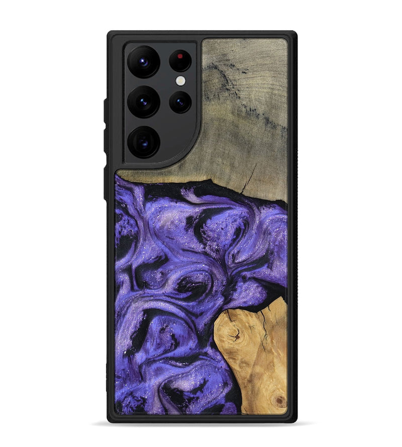 Galaxy S22 Ultra Wood Phone Case - Cloyd (Purple, 795416)