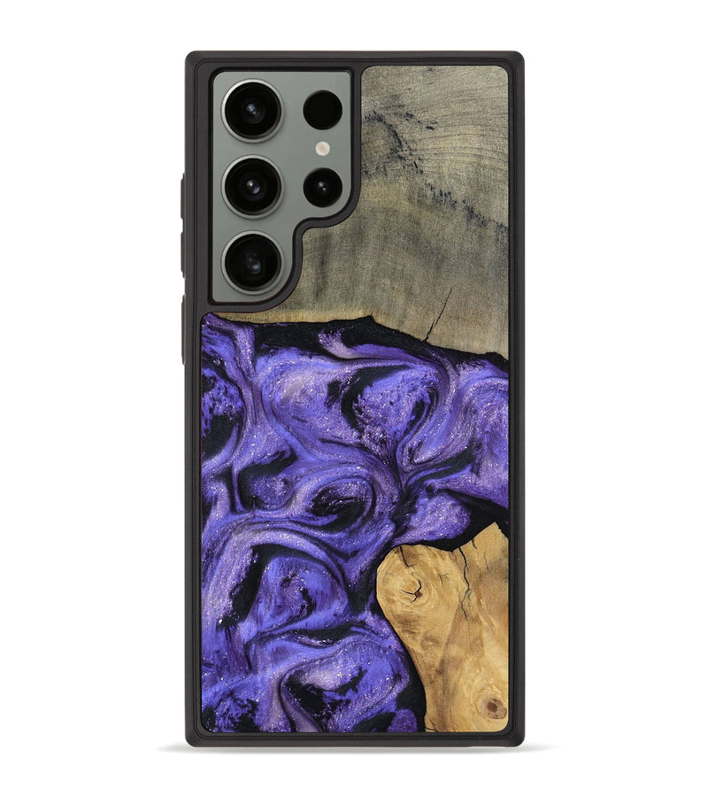 Galaxy S23 Ultra Wood Phone Case - Cloyd (Purple, 795416)