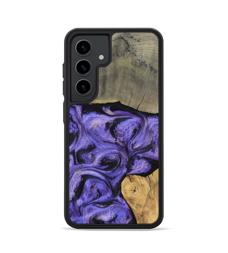 Galaxy S24 Wood Phone Case - Cloyd (Purple, 795416)