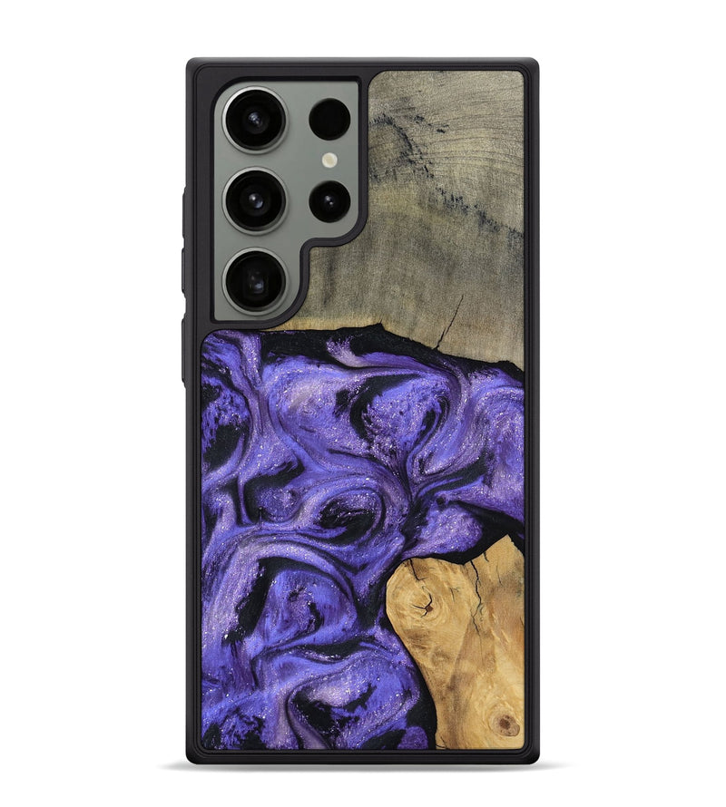 Galaxy S24 Ultra Wood Phone Case - Cloyd (Purple, 795416)