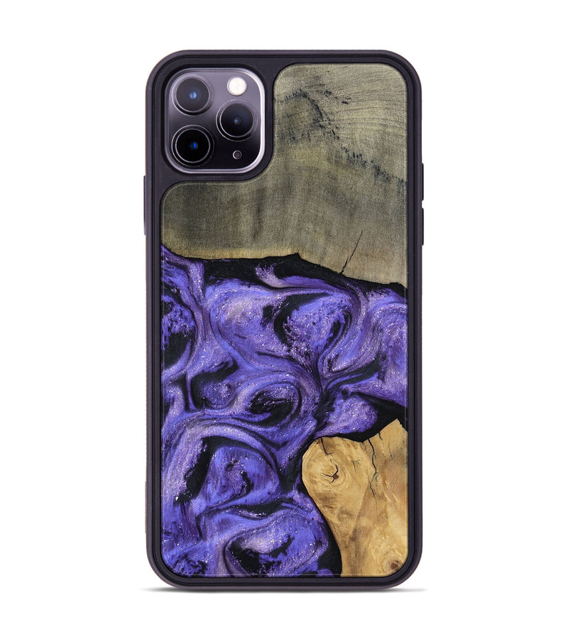 iPhone 11 Pro Max Wood Phone Case - Cloyd (Purple, 795416)